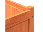 Jardinière marron 150x50x50 bois de pin massif 44903TFJW
