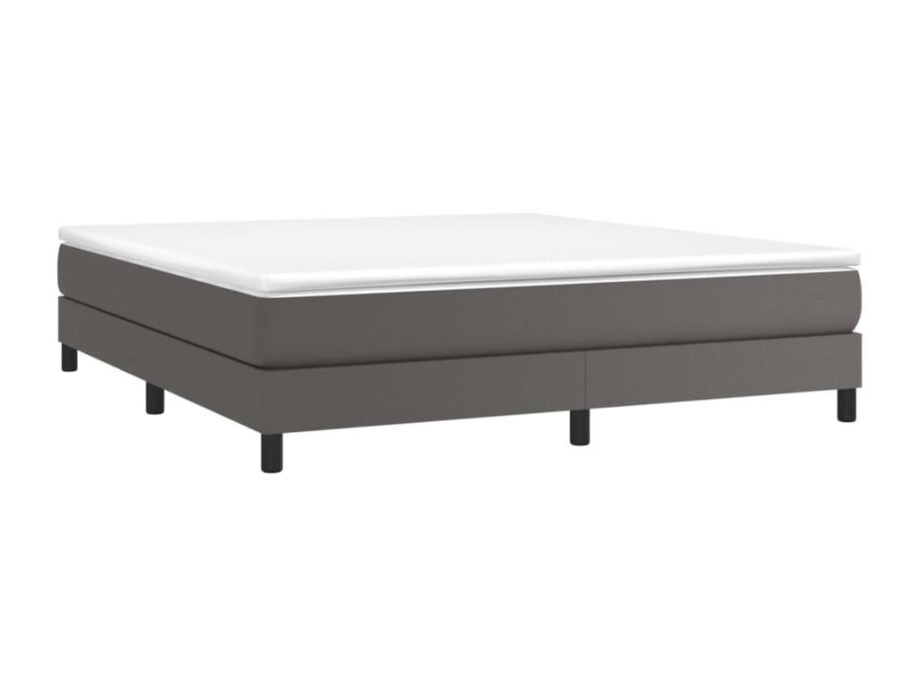 Cadre de lit sans matelas gris 180x200 cm similicuir 03983HDBK