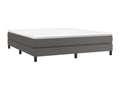 Cadre de lit sans matelas gris 180x200 cm similicuir 03983HDBK