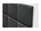 Calmetop Tête delit Tapissée en velours de qualité Calmetopérieure composé de panneaux autocollants interchangeables pour chambre gris foncé 110 cm 01290JYDL