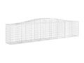 Paniers à gabions arqués 9 pièces 400x50x80/100 cm Fer galvanisé 14977UMDF