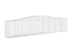 Paniers à gabions arqués 9 pièces 400x50x80/100 cm Fer galvanisé 14977UMDF