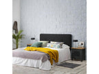 Nidchicshop - Chevet 1 Porte Bois Ciré et Gris foncé 58509NYLP