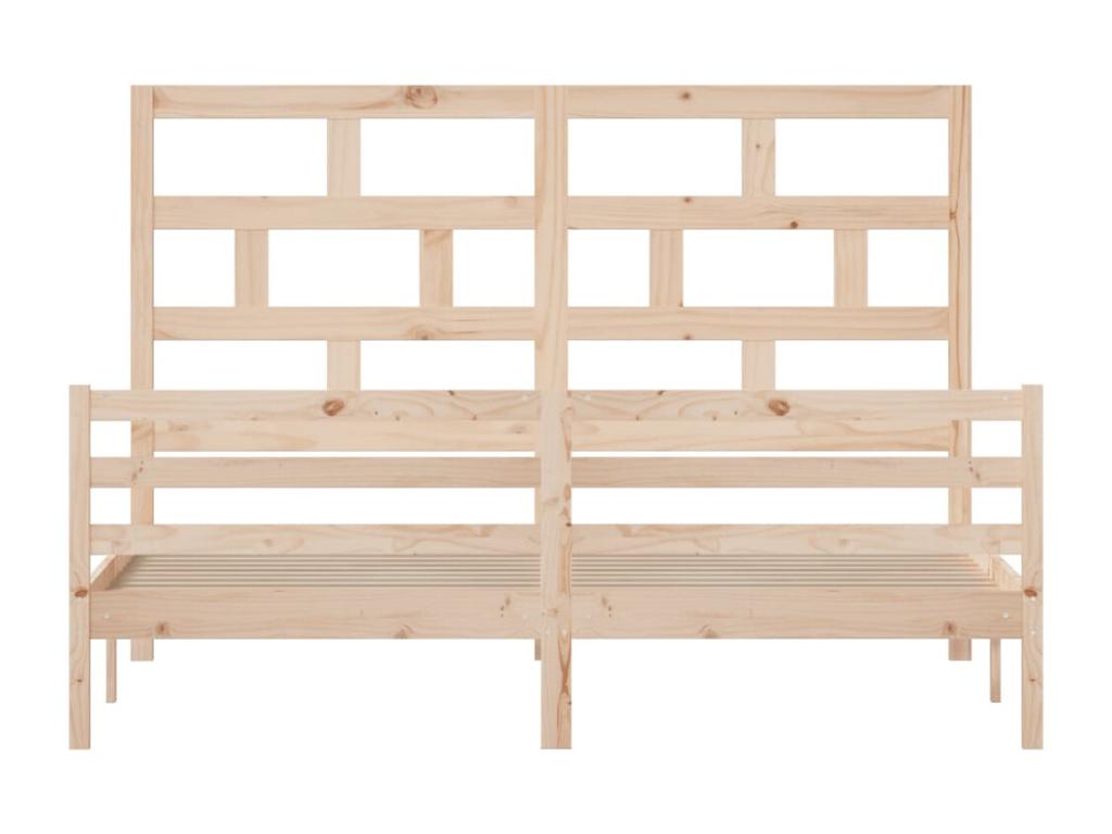 Cadre de lit Bois massif 180x200 cm Super Calmetop 92529FXNK