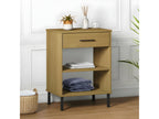 Armoire console avec pieds en métal Marron Bois pin massif Calmetop 17924OOMW