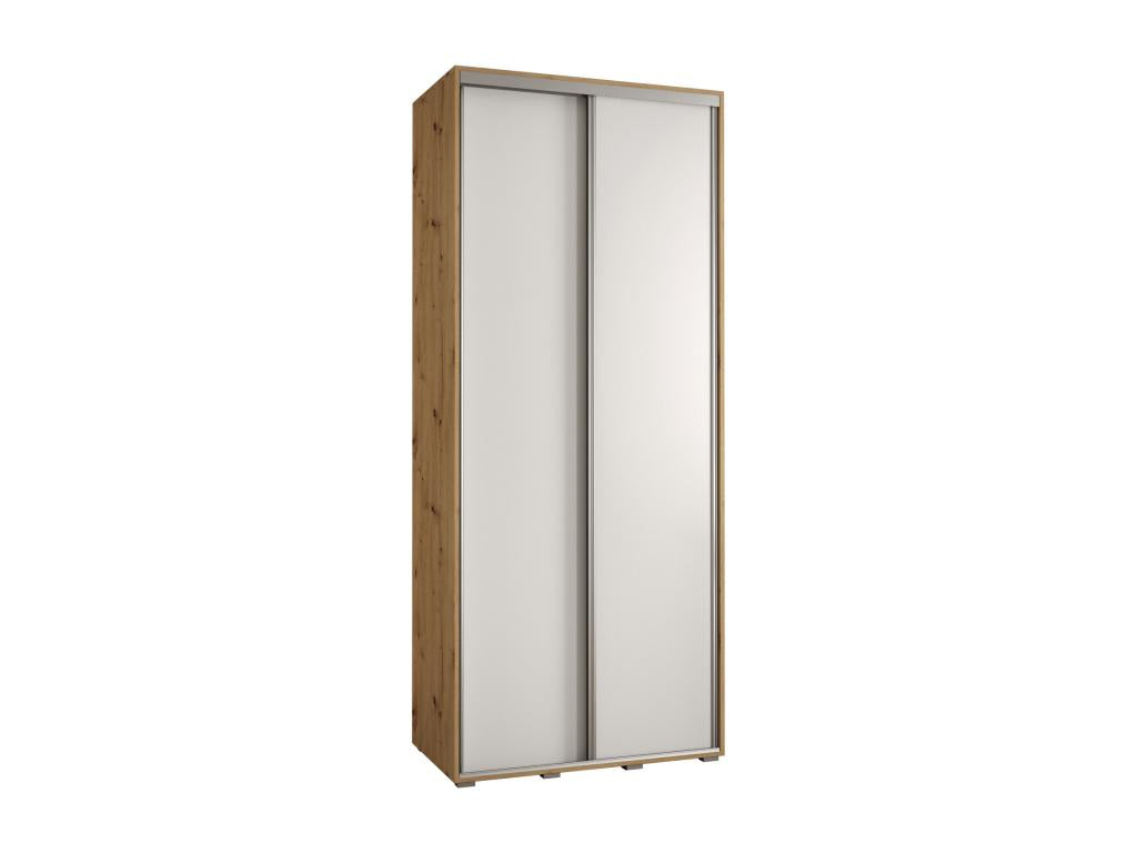 ARMOIRE Artvivrestore 3 À PORTES COULISSANTES 235.2/100/45 2 portes Artvivrestore/Blanc/Argent 52239FOFD