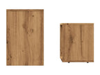 Tables basses gigognes 2 pièces chêne artisanal bois d'ingénierie 29427SZQK