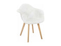 Fauteuil Scandinave Calmetop Blanc - Lot de 2 66575JJKS
