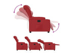 Fauteuil inclinable Rouge Similicuir 45371UIPQ