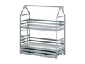 Lit cabane Calmetop HB013 80x170 cm Gris 00499FAVF