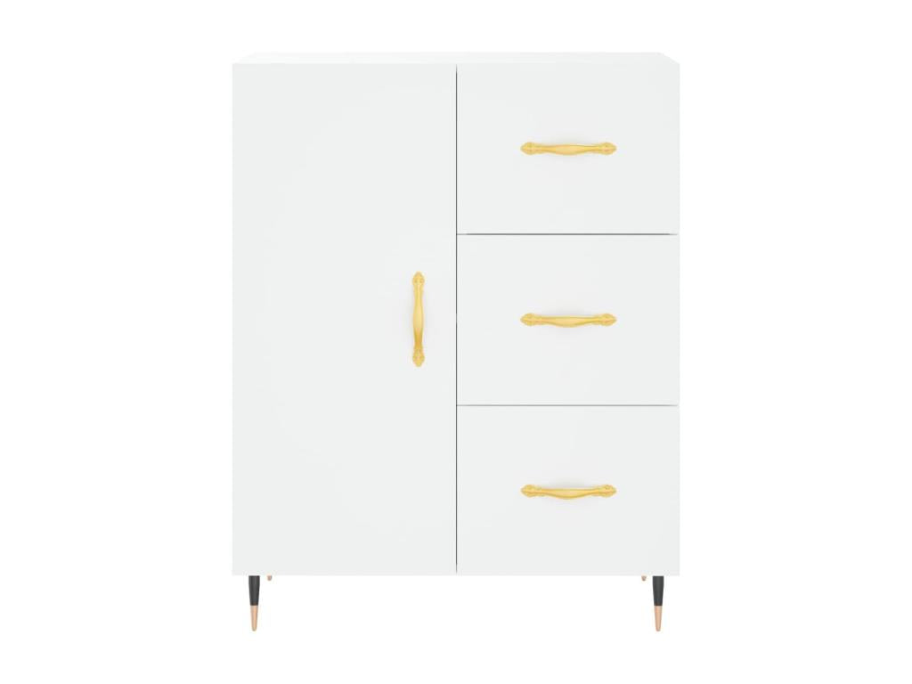 Buffet blanc 69,5x34x90 cm bois d'ingénierie 94286QKIK