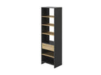 Colonne de rangement 1 tiroir Chêne Noir - Artvivrestore 01118EIRQ