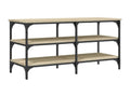 Banc à chaussures chêne Artvivrestore 100x38.5x49 bois d'ingénierie 72423TDBZ