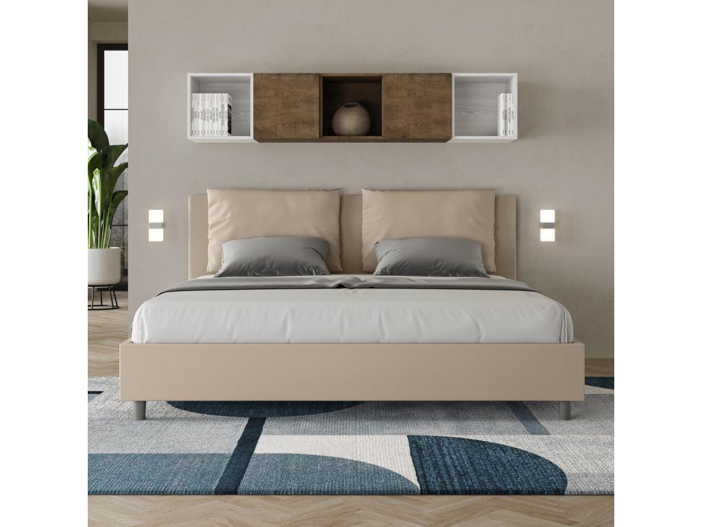Lit Artvivrestore taille coffre rembourré 200x200 similicuir Artvivrestore 22736BNMT