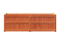Jardinière marron 150x50x50 bois de pin massif 44903TFJW