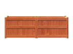 Jardinière marron 150x50x50 bois de pin massif 44903TFJW