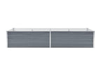 Jardinière lit surélevé plantes grises 240x80x45 cm 02 0001103 87447CJCP