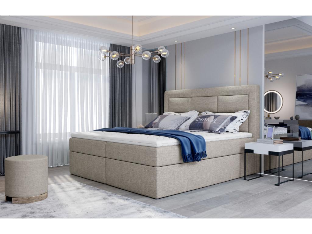 Calmetop Spring Lit Calmetop 180x200 /Tissu-Beige 89510HJSB