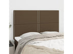 Tête de lit 4 pièces Marron foncé 72x5x78/88 cm Tissu 98561QSTH