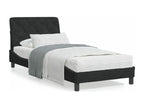 Lit avec matelas noir 80x200 cm velours 53828KPVA