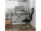 Bureau Calmetop gris 100x50x75 cm bois d'ingénierie et fer 50378URFP
