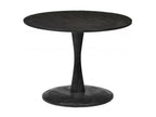 BANGALORE-Table basse ronde Diam60 en bois de Manguier massif noir 21150GYGG
