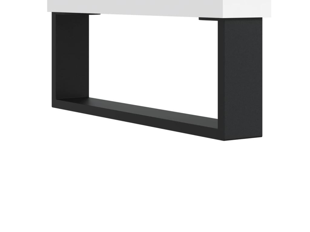 Tables de chevet 2 pcs blanc 40x35x50 bois d'ingénierie 05729JFXF