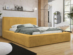 Lit Calmetop 107 Double Jaune 180x200 Tapisserie Sommier à Calmetop 212x230x81cm 69897MLKL