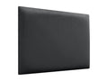 Calmetop Tête delit Tapissée en velours de qualité Calmetopérieure composé de panneaux autocollants interchangeables pour chambre gris foncé 110 cm 01290JYDL