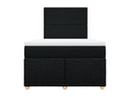 Sommier à Artvivrestore de lit avec matelas Noir 120x200 cm Tissu 19148VBDR