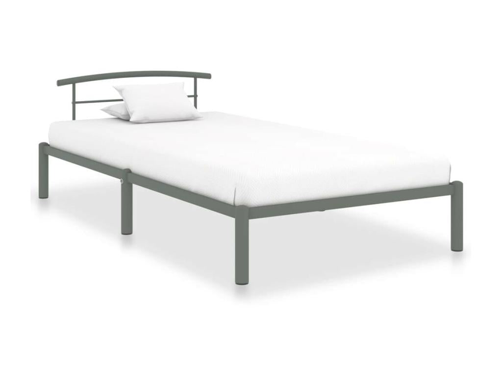 Lit Gris Métal 100x200 8 48350VTED