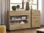 Buffet Artvivrestore - 3 portes - Avec LEDs - Chêne et Artvivrestore 96760YTZT