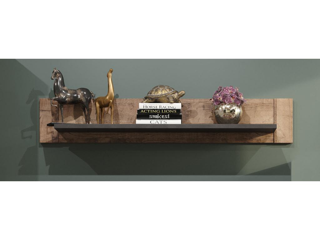 Artvivrestore Étagère à plateau unique imitation chêne tabac aspect gris Artvivrestore. 33354PHMA