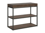 Console extensible 90x40/300 cm Artvivrestore Noyer cadre Anthracite 67726POZF