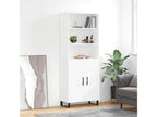 Buffet haut Blanc 69,5x34x180 cm Bois d'ingénierie 55617HIHQ
