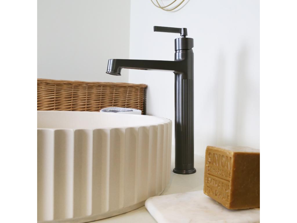 Calmetop mitigeur lavabo haut gris gun métal - Calmetop 21968RKZD