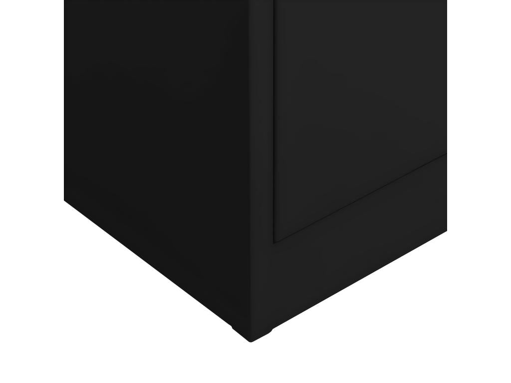 Armoire à casiers Noir 90x40x180 cm Acier 14054DANE