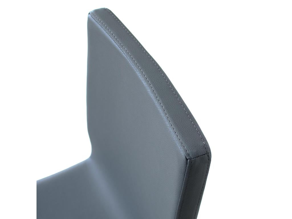 Chaise Nidchicshop pieds noyer coussin gris 11 18763NPVU