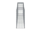Paniers à gabions arqués 6 pcs 400x50x100-120 Fer galvanisé 30809AGYU