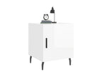 Tables de chevet 2 pcs blanc brillant 40x40x50 27204RTFU
