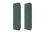 Tête de lit avec oreilles Vert foncé 93x16x78/88 cm Velours 06644KJSF