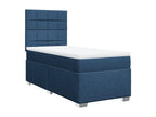 Sommier à Artvivrestore de lit avec matelas Bleu 90x200 cm Tissu 09374RIIA