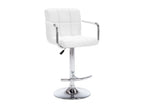 Tabourets de bar lot de 2 blanc similicuir 88767KAPN