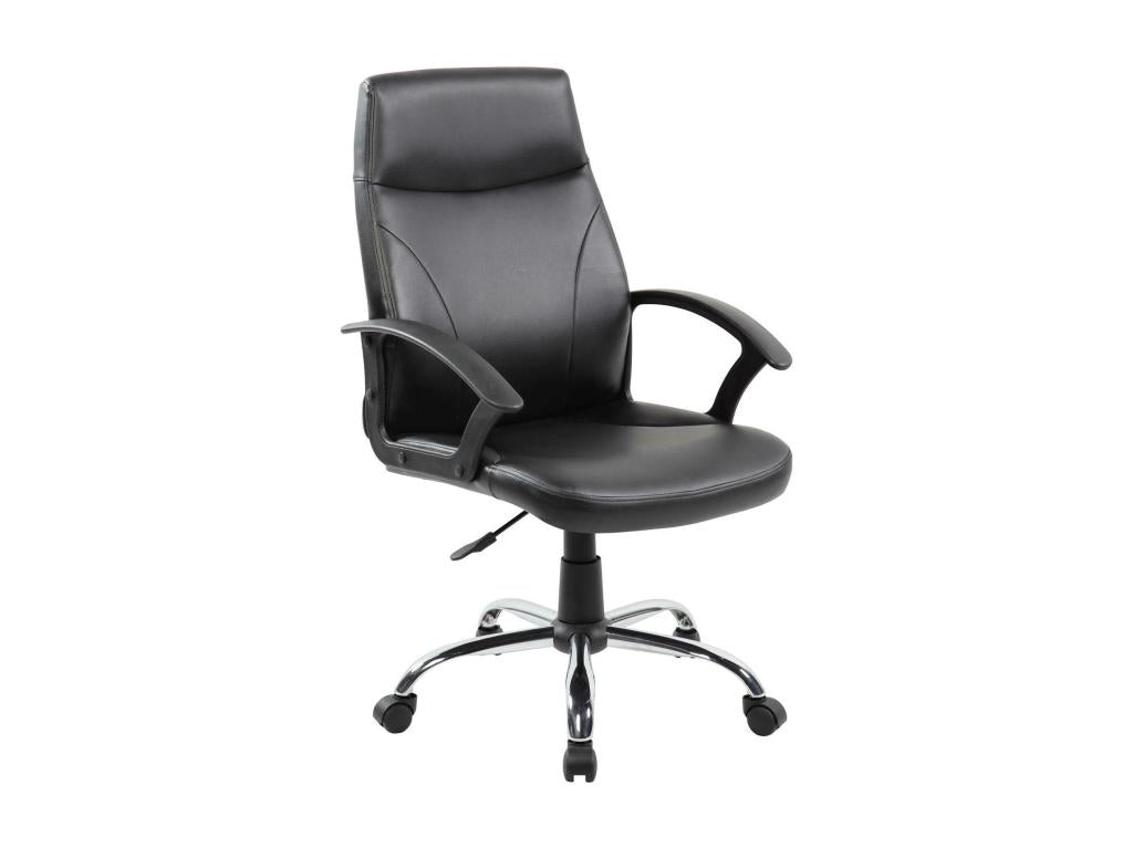 Chaise de bureau Calmetop Chaise de direction avec accoudoirs Chaise de bureau ergonomique Noir 60x59h100/110 cm 19124JGOR