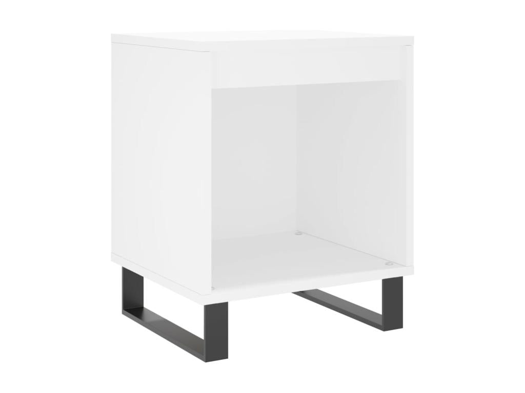 Tables de chevet 2 pcs blanc 40x35x50 bois d'ingénierie 05729JFXF
