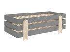 Lit Enfant en Bois Nidchicshop IV 90x200cm Gris 92222XRUQ