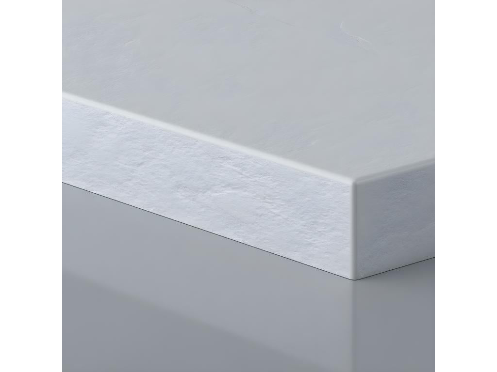 Receveur de douche 70x70 cm extra plat Calmetop en résine surface ardoisée blanc Grille inox 20772LOFX
