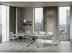 Table extensible 90x130/390 cm Calmetop Gris Béton cadre 4/C 88761CUPH