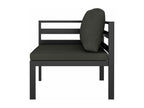 Salon de jardin 6 pcs avec coussins Aluminium Anthracite 84131VQFE