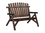Ensemble de salon de jardin 3 pcs bois massif d'épicéa 20264OHJK